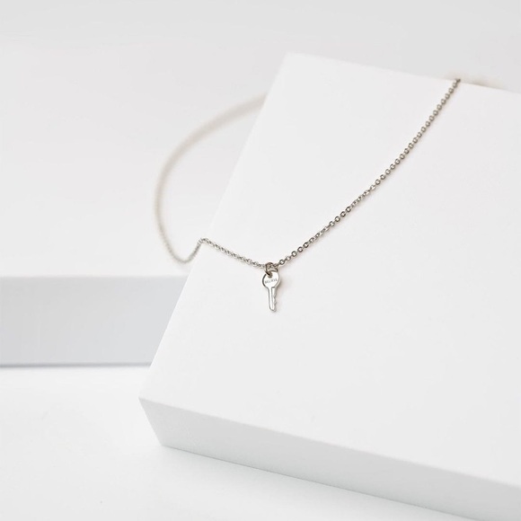 The Giving Keys Mini Silver Believe Key Necklace - Picture 4 of 6